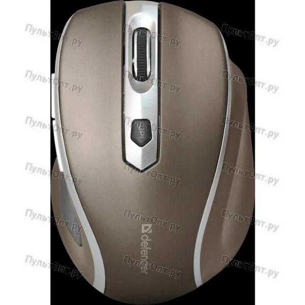 Мышь Defender Safari MM-675, коричневая, беспроводная, USB