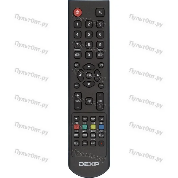 Пульт DEXP JKT-106B-2 (GCBLTV70A-C35, D7-RC) черный (оригинальный)