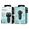 Модулятор FM Borofone BC16, MiniRockIn, Bluetooth, 2 USB, microSD, пластик, серый