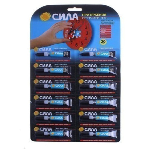 Супер-клей Сила ГЕЛЬ 3г BL12 (12)