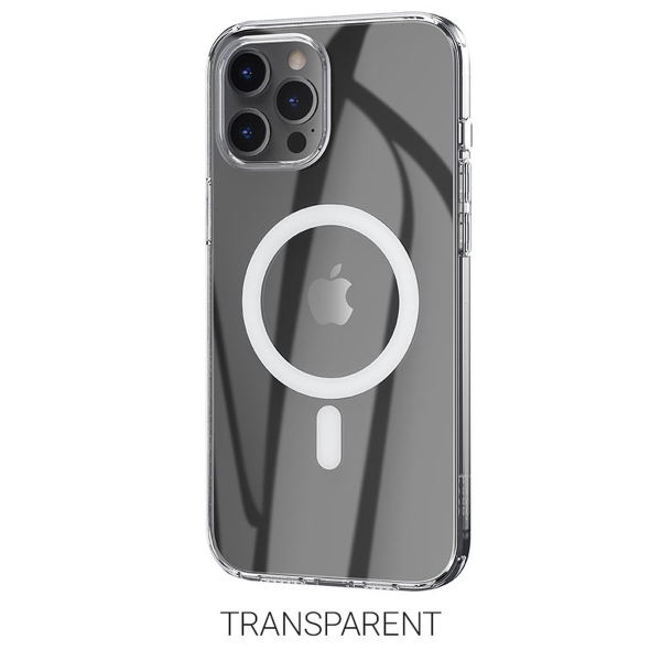 Чехол Hoco  Transparent TPU magnetic protective case for iPhone 12/12 Pro прозрачный