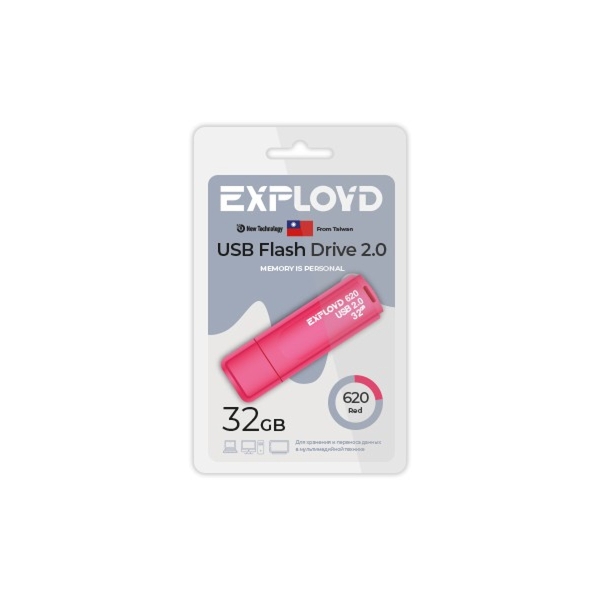 USB 32GB Exployd 620 красный