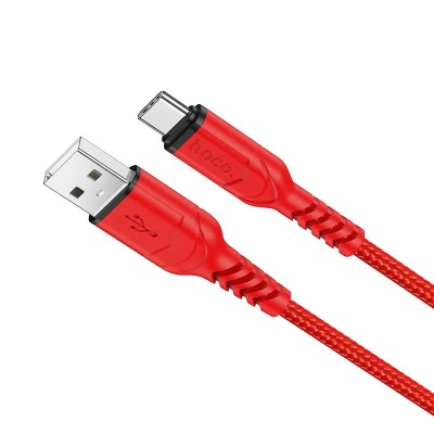 USB кабель Hoco X59 Victory charging data cable for Type-C (красный)