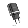 СЗУ Hoco C12Q Smart QC3.0 charger set (Micro) (черный)