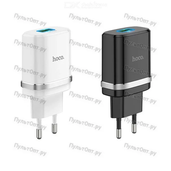 СЗУ Hoco C12Q Smart QC3.0 charger set (Micro) (черный)