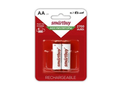Аккумулятор Smartbuy R6 NiMh (2700 mAh) (2 бл) (24/240)