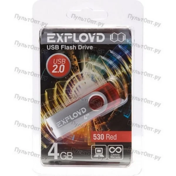 USB 4GB Exployd 530 красный