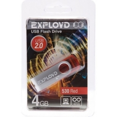 USB 4GB Exployd 530 красный