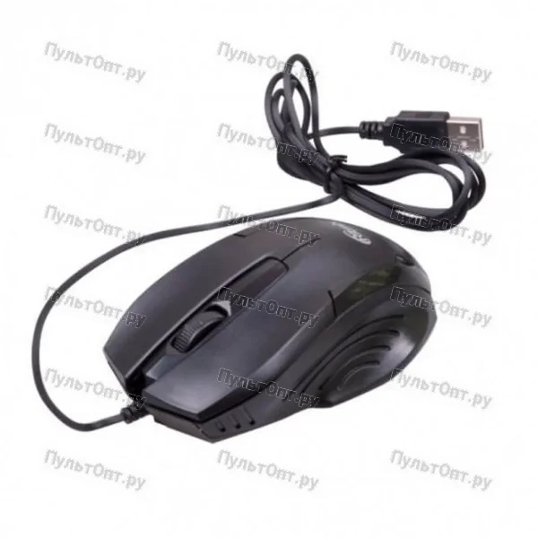 Мышь Ritmix ROM-300, черная, USB  BL