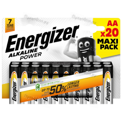 Батарейка Energizer Alkaline power LR6 AA BL20 Alkaline 1.5V (20/120)