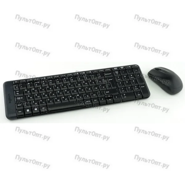 Клавиатура + Мышь Logitech MK220 клав черный мышь черный USB беспроводная