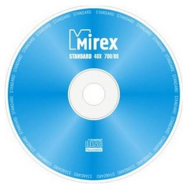 Диск Mirex CD-R 80 min 48x (Standard) балк 50 (50/500)