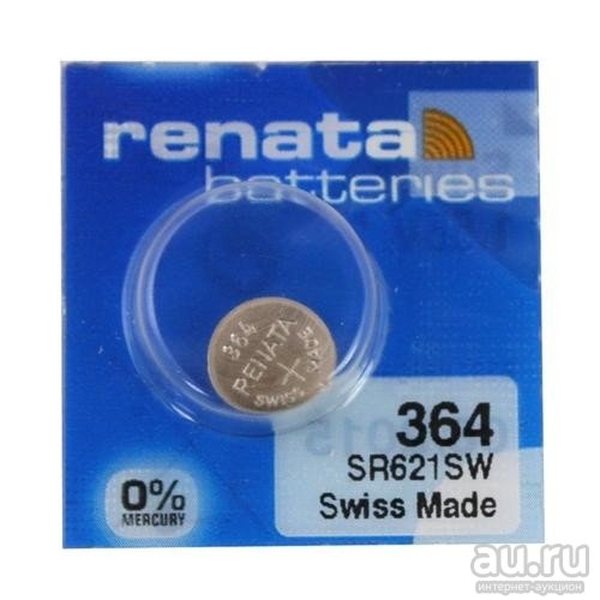 Эл. пит. 364 (SR60, SR621SW, SBAG-DG) BL-1 Renata (10)