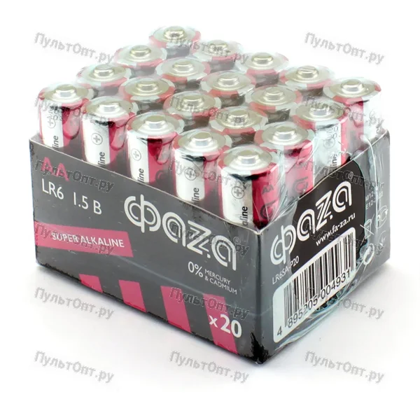 Эл. пит. AA alkaline BOX20 Фаzа Super (20)