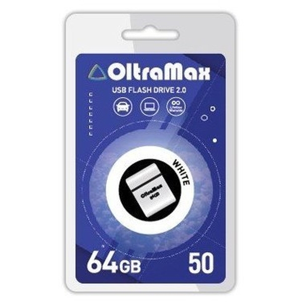 USB 64GB OltraMax 50 белый