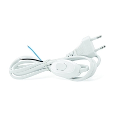 Кабель питания Прогресс для бра 1.7м 10A 2x0.5мм? с переключателем белый (1/200)