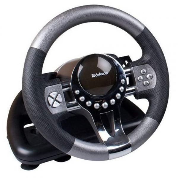 Руль игровой Defender Forsage GTR для PС, 12 кн.
