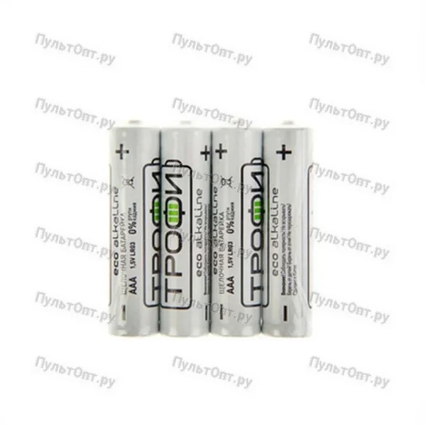 Эл. пит. AAA alkaline SR4 Трофи Eco (60)
