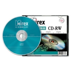 Диск Mirex CD-RW 700Мб 4X-12x Slim case (10/200)