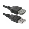 Кабель Defender USB02-10 USB (m)-USB (f) 3.0м силикон ver.1.4 черный (1/20/200)