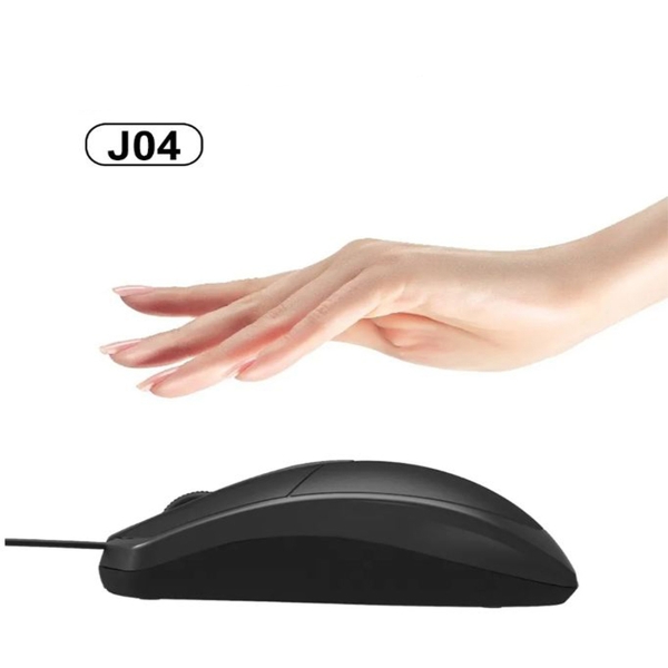Компьютерная проводная мышь WUW J04 черная