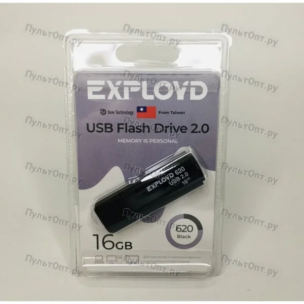 USB 16GB Exployd 620 чёрный