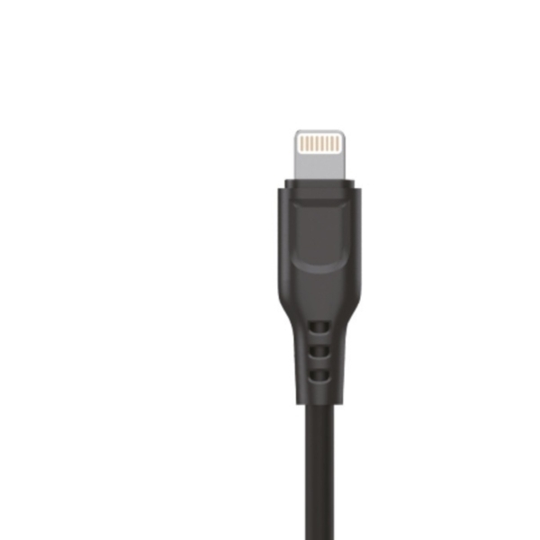 Кабель USB - 8 pin GoPower GP01L  1 м 2.4A ПВХ (черный)