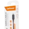 Кабель USB - 8 pin GoPower GP01L  1 м 2.4A ПВХ (черный)