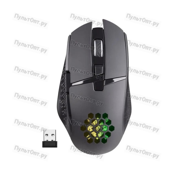 Беспроводная игровая мышь Defender Glory GM-514 черный,LED,7D,400 мАч,3200dpi (1/60)
