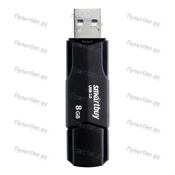 Флеш-накопитель Smartbuy Clue 8GB USB3.1 пластик черный