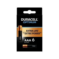 Батарейка Duracell Optimum LR03 AAA BL6 Alkaline 1.5V (6/48)