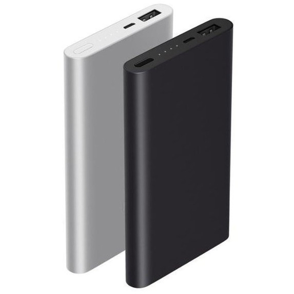 Внешний аккумулятор Xiaomi Mi Power Bank 2i 10000 mAh, серебро, 2 USB (PLM09ZM)
