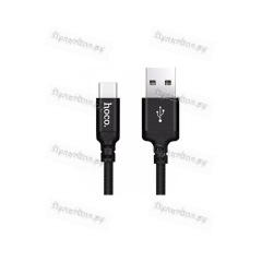 Кабель Hoco X14 USB (m)-Lightning (m) 1м 2.0A нейлон черный (1/33/330)