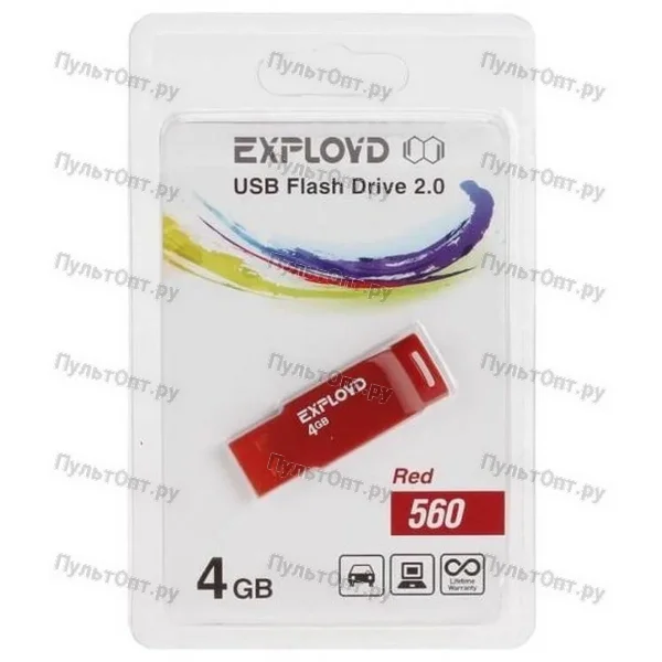 USB 4GB Exployd 560 красный