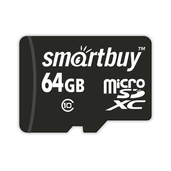 MicroSD 64GB Smartbuy Class 10 без адаптера