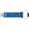 USB 3.0 64GB Kingston DT2000 Keypad AES Hardware Encrypted (256bit) синий