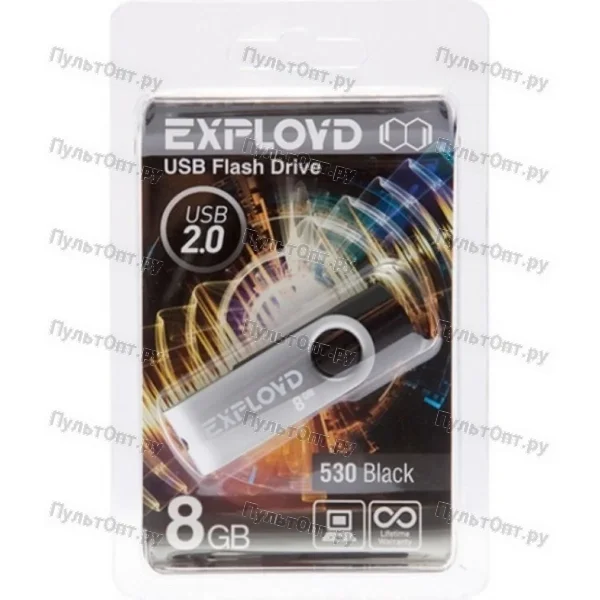 USB 8GB Exployd 530 чёрный