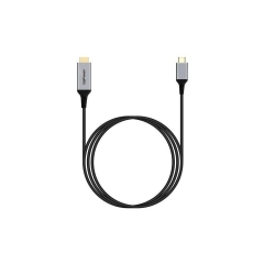 Кабель GoPower Type-C (m)-HDMI (m) 2.0м ПВХ 4K 60Hz черный Premium Zip-Lock c подвесом (1/100)