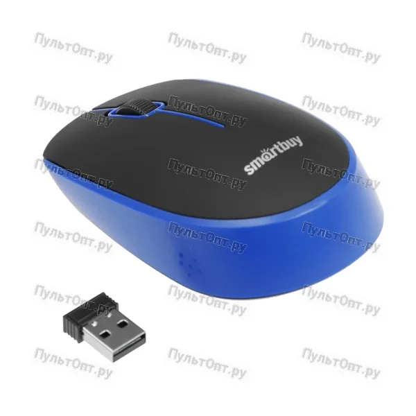 Мышь беспроводная Smartbuy 368AG ONE классическая USB черный синий