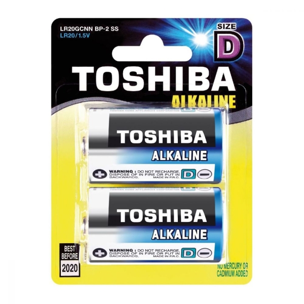Эл. пит. D alkaline BL2 Toshiba (20)