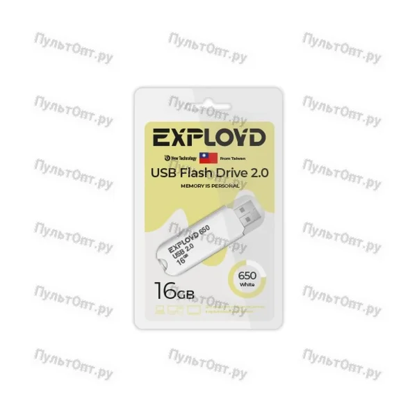 USB 16GB Exployd 650 белый