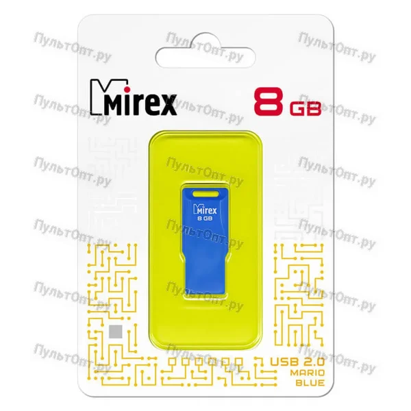 USB 8GB Mirex MARIO синий (ecopack)