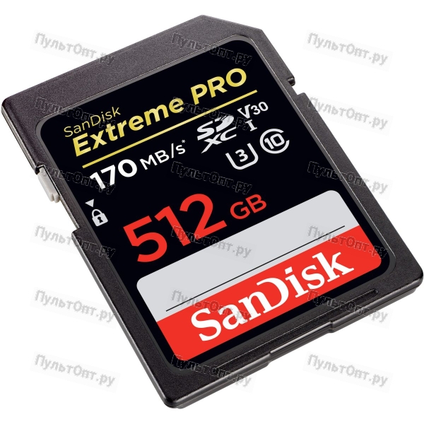 SDXC 512GB SanDisk Class 10 Extreme Pro V30 UHS-I U3 (170 Mb/s)