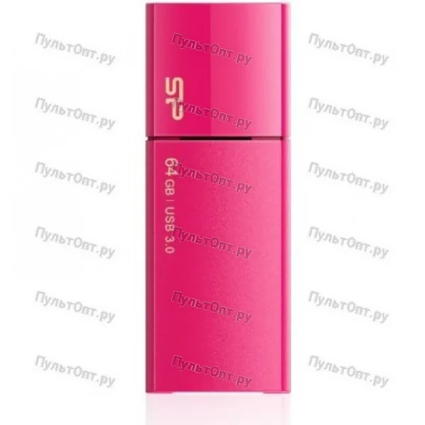 USB 3.0 64GB Silicon Power Blaze B05 розовый