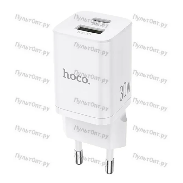 СЗУ Hoco N13 Bright PD30W+QC3.0 charger (EU) (белый)