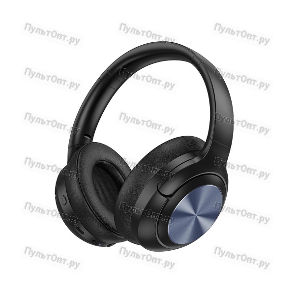 Наушники полноразмерные Hoco W54 Young ANC, bluetooth 5.4, AUX, 400mAh, цвет: чёрный (1/30)
