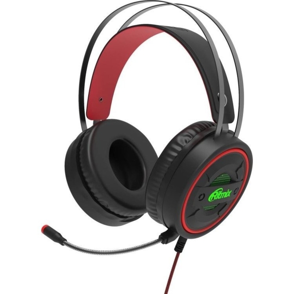 Гарнитура Ritmix RH-575M GAMING, черный, игровая, износостойкий шнур (1/20)