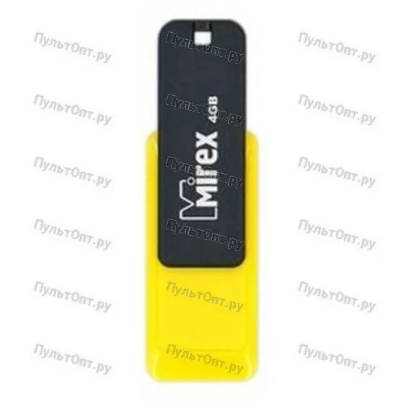 USB 4GB Mirex CITY жёлтый (ecopack)