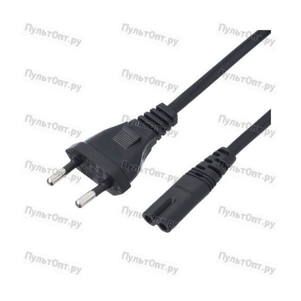 Кабель питания GoPower евровилка-C7 (2-pin) 1.8м ПВХ 0.75мм черный (1/300)