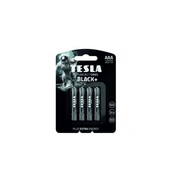 Элемент питания TESLA BATTERIES AAA BLACK+ LR03/BLISTER FOIL 4 PCS (4/48/480/36960)